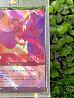 Disney Lorcana Enchanted Foil Aladdin Heroic Outlaw #211/204 - Image 4