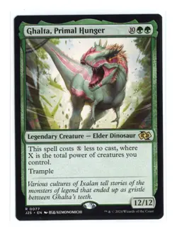 Ghalta, Primal Hunger (Anime) R 77 Regular Foundations Jumpstart MTG Card NM - Image 1