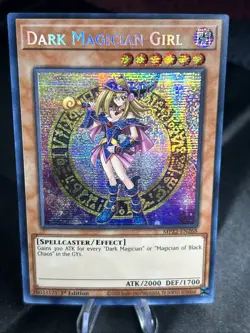Yugioh Holo Bleed Dark Magician Girl MP22-EN268 Prismatic Secret Rare NM - Image 1