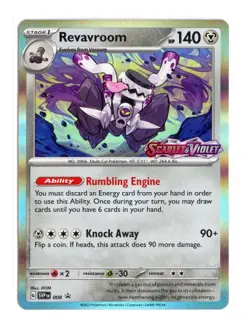Revavroom (Prerelease) 008 Promo Holo Scarlet & Violet Promo Cards Pokemon NM - Image 1