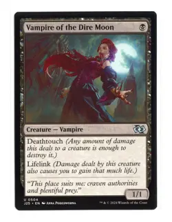 Vampire of the Dire Moon U 504 Regular Foundations Jumpstart MTG Card NM - Image 1