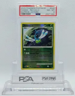 POKEMON SUPREME VICTORS YANMA #SH9 SHINY REVERSE HOLO FOIL CARD PSA 8 NM-MT #* - Image 2