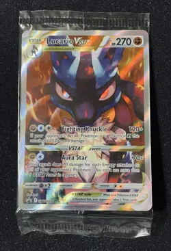 SEALED Lucario VSTAR SWSH291 Crown Zenith ETB Promo Card - Pokemon TCG - Image 1