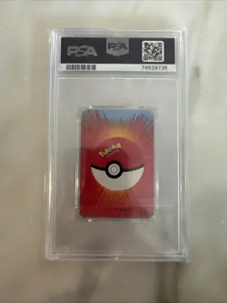 1999 Pokemon Machop 6 of Spades Bicycle Mini Poker Playing Card PSA 10 Gem Mint - Image 2