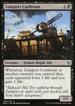 MTG Zulaport Cutthroat Battle for Zendikar #126 Magic the Gathering NM x1 - Image 1