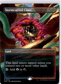 Stormcarved Coast (Borderless) Secrets of Strixhaven Regular NM R 0304 - Image 1