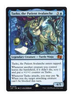 Taeko, the Patient Avalanche (Anime) M 39 Regular Foundations Jumpstart MTG NM - Image 1