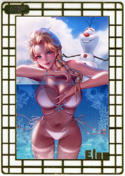 ❤ELSA - #061/200 - METAL CARD - Goddess Story Anime Waifu Card - FROZEN - LSP - Image 1