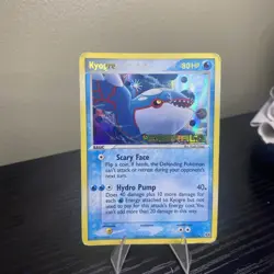 Pokemon TCG Emerald Reverse Holo Kyogre Card 15/106 EX Era Stamped - Image 1