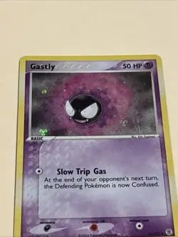 2004 POKEMON EX FIRE RED & LEAF GREEN 63 GASTLY-REVERSE FOIL NM - Image 3