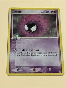 2004 POKEMON EX FIRE RED & LEAF GREEN 63 GASTLY-REVERSE FOIL NM - Image 5