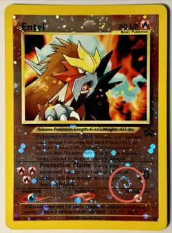 🌀GALAXY SWIRL🌀 Pokemon TCG Entei 34 Wizards Black Star Promos 34 - B52 - Image 3