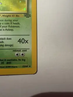 Vileplume 15/64 Jungle Holo 1999 WOTC Unlimited Pokemon TCG - Image 5