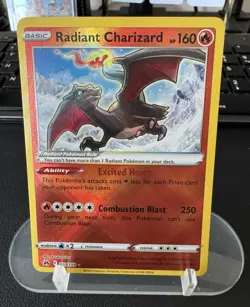 Pokemon TCG Radiant Charizard 020/159 - Crown Zenith EN Holo 160 HP - Image 1
