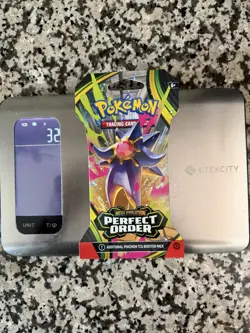 VERY HEAVY!! GOD PACKU SIRU 32g Pokemon Perfect Order Sleeved Booster Pack - Image 1