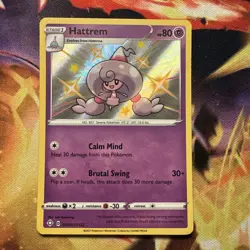 Hattrem - SV055/SV122 - Pokemon Shining Fates Sword Shield Shiny Rare Card NM - Image 1