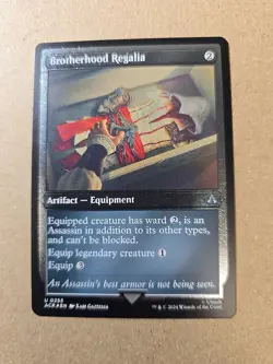 MTG Brotherhood Regalia FOIL ETCHED Assassin's Creed Card #0255 - Image 1