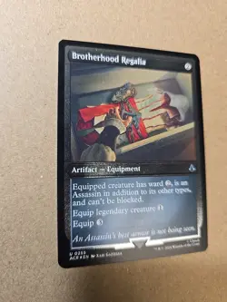 MTG Brotherhood Regalia FOIL ETCHED Assassin's Creed Card #0255 - Image 2