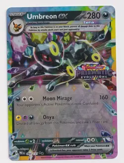 Pokemon Umbreon EX Prismatic Evolutions Card 060/131 Stamped Pokemon TCG - Image 1