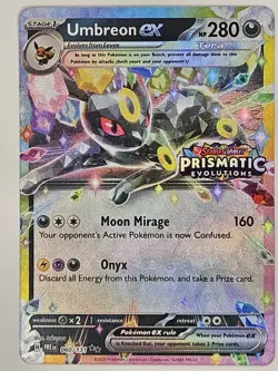 Pokemon Umbreon EX Prismatic Evolutions Card 060/131 Stamped Pokemon TCG - Image 3