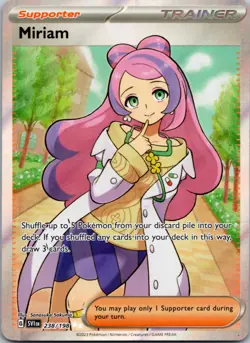 Miriam 238/198 Ultra Rare Scarlet & Violet Pokemon Near Mint - Image 1