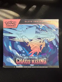 Pokemon Mega Evolution Chaos Rising ETB Elite Trainer Box Sealed NEW - Image 1