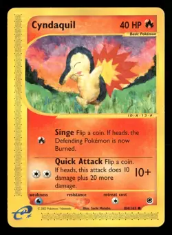 Cyndaquil - 104/165 - Common - Expedition - Pokemon Card - LP - Image 1