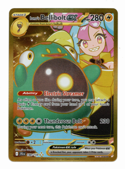 Pokemon TCG Iono's Bellibolt ex 188/159 Journey Together Hyper Rare Holo Card NM - Image 1