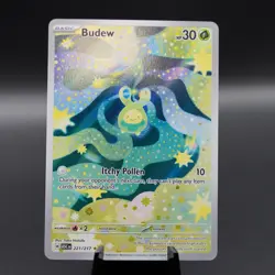 Budew 221/217 Illustration Rare Ascended Heroes Pokemon Holo Near Mint - Image 1