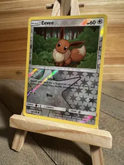 Pokemon SM - Cosmic Eclipse Reverse Holo Eevee #166/236 Near Mint or Better - Image 1