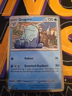 Quagsire Pokemon Scarlet & Violet SVP 156 Cosmos Holo Black Star Promo NM - Image 2