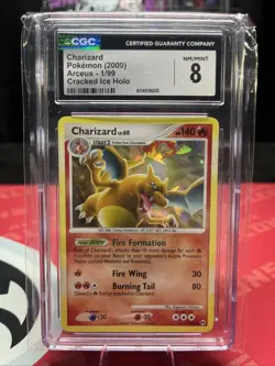Charizard Pokemon (2009) Arceus - 1/99 Cracked Ice Holo CGC NM/Mint 8 - Image 1