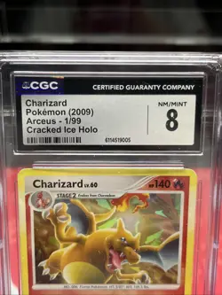 Charizard Pokemon (2009) Arceus - 1/99 Cracked Ice Holo CGC NM/Mint 8 - Image 3