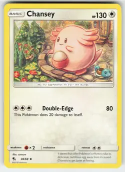 Chansey 46/68 Uncommon Hidden Fates Pokemon Near Mint - Image 1