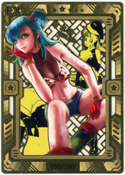 ❤BULMA - #090/200 METAL - Goddess Story Anime Waifu Doujin Card - DRAGON BALL - Image 1
