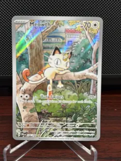 Pokemon Phantasmal Flames Meowth Illustration Rare #106/094 NM - Image 1
