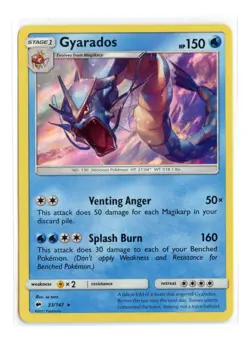Gyarados 33/147 Holo Rare Holo SM - Burning Shadows Pokemon NM - Image 1