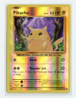 Pikachu 35/108 Common Reverse Holo XY - Evolutions Pokemon NM - Image 1