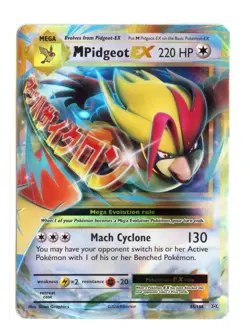 M Pidgeot EX 65/108 Ultra Rare Holo XY - Evolutions Pokemon HP Damaged - Image 1