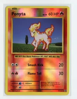 Ponyta 19/108 Common Reverse Holo XY - Evolutions Pokemon NM - Image 1