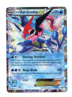 Ash-Greninja EX XY133 Promo Holo XY Promos Pokemon HP Damaged - Image 1