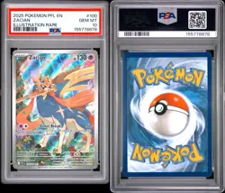2025 POKEMON PHANTASMAL FLAMES #100/094 ZACIAN ILLUSTRATION RARE PSA 10 - Image 3