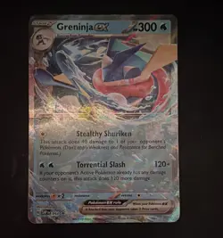 Pokemon Greninja ex 300 HP 054 SV Scarlet & Violet Promo Holo English 2023 DMG - Image 1