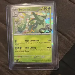 Pokemon ME03 Perfect Order - 064 Serperior Holo Build and Battle Stamped Promo - Image 1