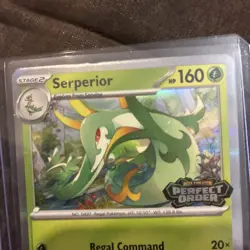 Pokemon ME03 Perfect Order - 064 Serperior Holo Build and Battle Stamped Promo - Image 3