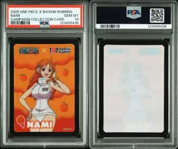 2025 PSA 10 Nami One Piece x Baskin Robbins Collection Card - Image 3