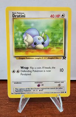 1999 Pokemon Dratini (53/82) & Dark Dragonair (33/82) Evolve Set - Team Rocket - Image 3