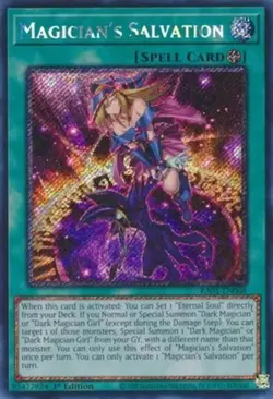 Yugioh! Magician's Salvation - RA01-EN068 - Platinum Secret Rare - 1st Edition N - Image 1