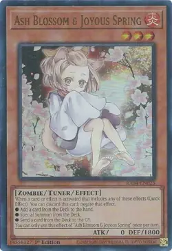Yugioh! Ash Blossom & Joyous Spring (Alternate Art) - RA04-EN025 - Ultra Rare - - Image 1