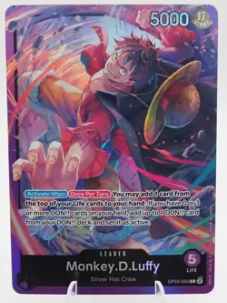 Monkey.D.Luffy OP05-060 Leader ST18 Starter Deck 2024 One Piece Card Game TCG NM - Image 1